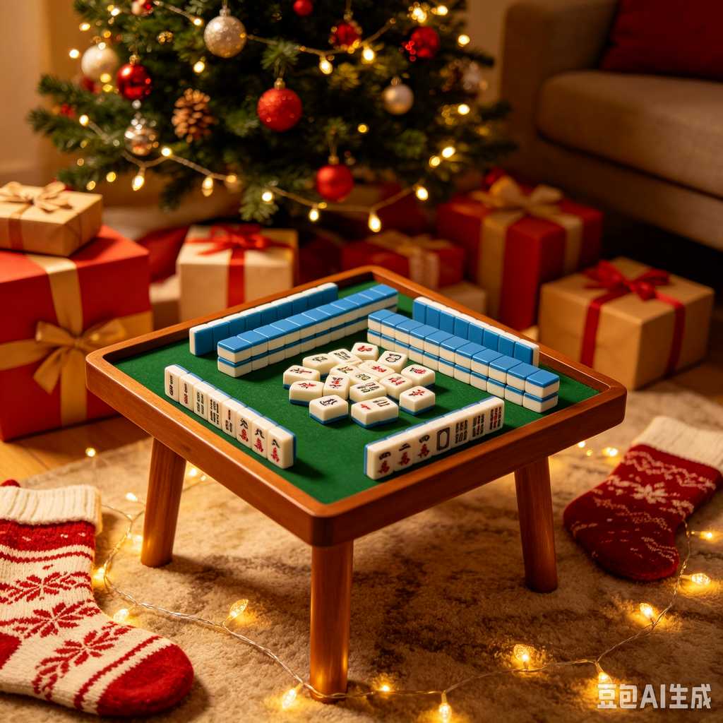 flat print mahjong set